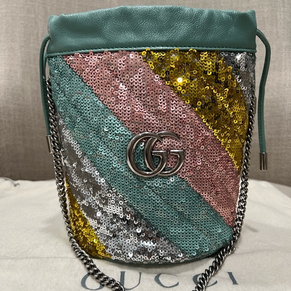 Gucci Handbags - GUCCI SEQUINS BUCKET BAG